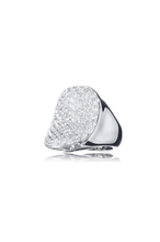 Load image into Gallery viewer, CAPRICE · 18k White Gold Ring pavé-set with 117 Round Brilliant Cut Natural Diamonds.
