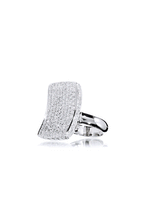 Load image into Gallery viewer, AUDACE · 18k White Gold RIng pavé-set with 153 Round Brilliant Cut Natural Diamonds.