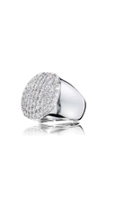Load image into Gallery viewer, ALLURE · 18k White Gold Ring pavé-set with 91 Round Brilliant Cut Natural Diamonds.