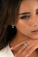 Load image into Gallery viewer, FIORI · 18k White Gold Ring bead-set with 79 Round Brilliant Cut Natural Diamonds.