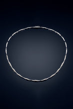 Load image into Gallery viewer, INFINITY · 18k White Gold Necklace set with 33 Round Brilliant Cut Natural Diamonds.