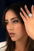 Load image into Gallery viewer, ALURE · 18k White Gold Ring pavé-set with 91 Round Brilliant Cut Natural Diamonds.
